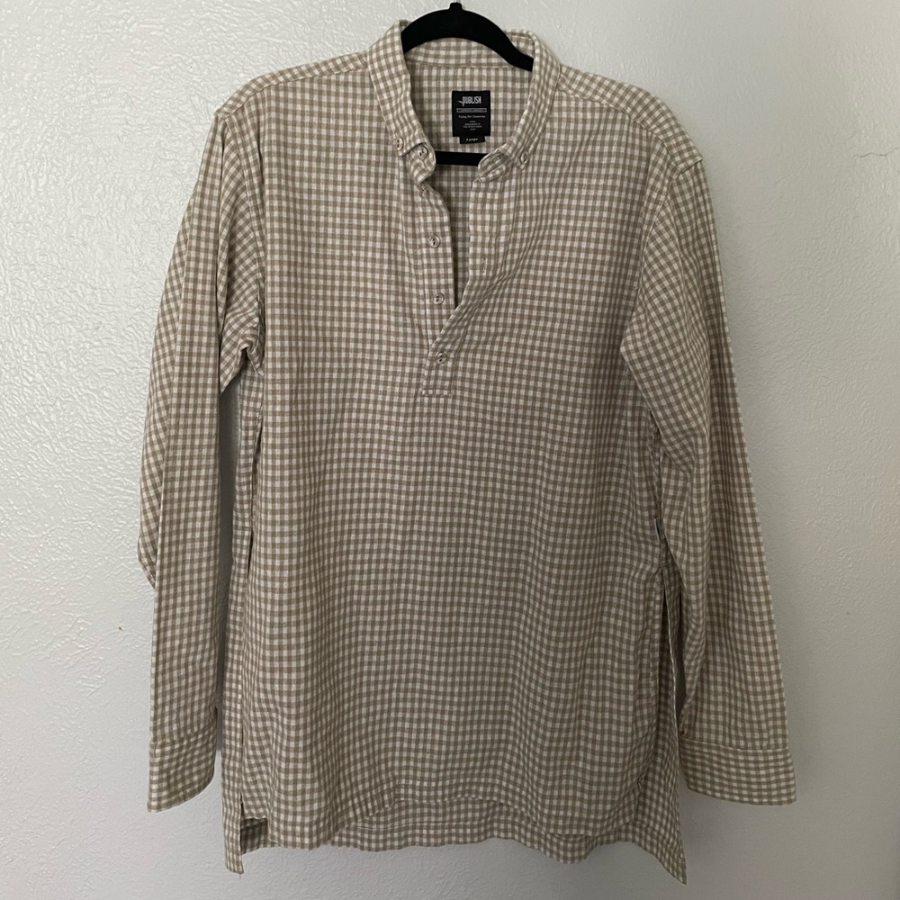 Publish Beige Checkered Men's Shirt